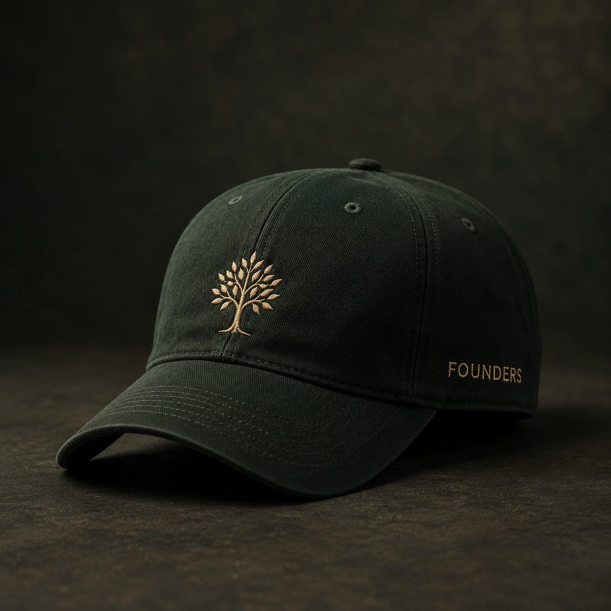 Concepto fotorrealista de gorra RCG Founders